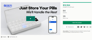 가시안, 'DEFI 스마트 약통' 킥스타터서 2시간 만에 100% 달성 "AI가 관리... - 뉴스 썸네일 이미지